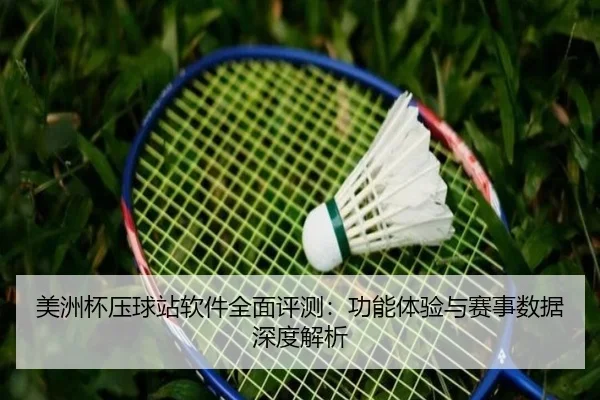 美洲杯压球站软件全面评测：功能体验与赛事数据深度解析
